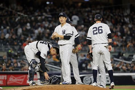 Did the yankees play last night - MIAMI -- — Aaron Judgehit a 464-foot home run, rookie Anthony Volpehit a three-run drive and the New York Yankeesbeat the Miami Marlins9-4 Friday night. Judge hit his 22nd homer and is batting ...